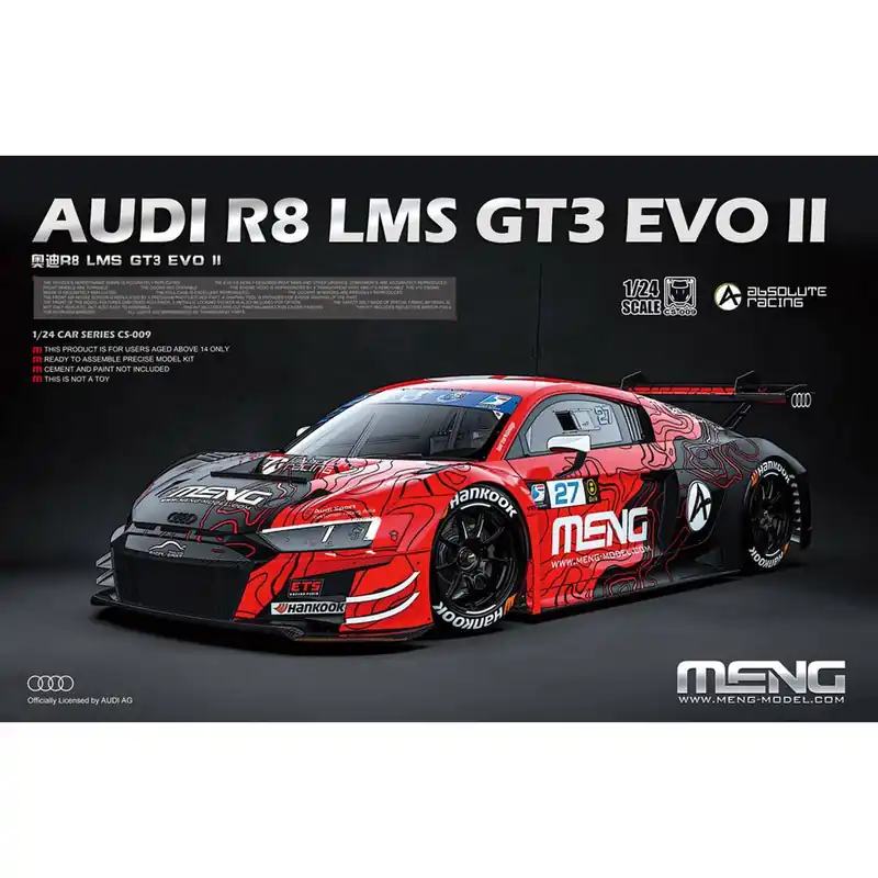 Maquette voiture AUDI R8 LMS GT3 EVO II - Meng Dernière Chance