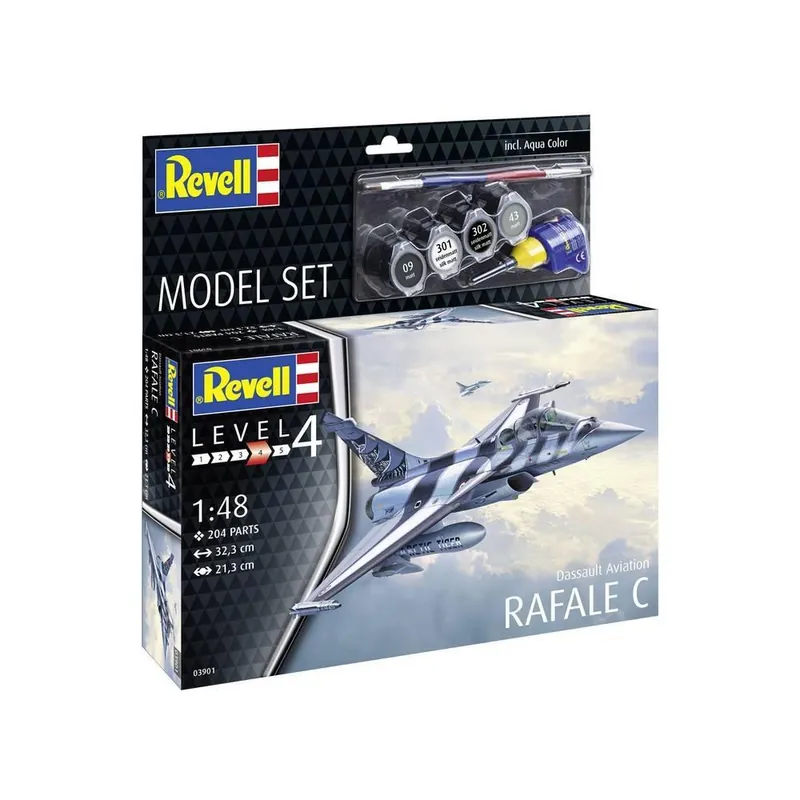 Maquette Model Set Avion D‘assault Aviation Rafale C - Revell Promotion