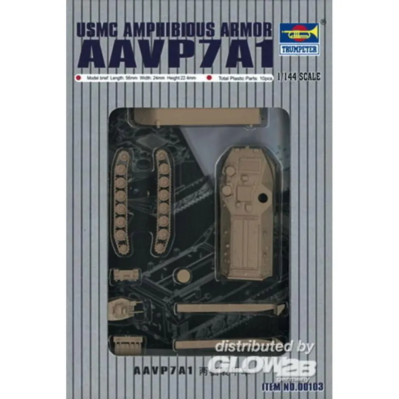 Maquette véhicule militaire Véhicule blindé amphibie AAVP7A1 - Trumpeter Retour Gratuit