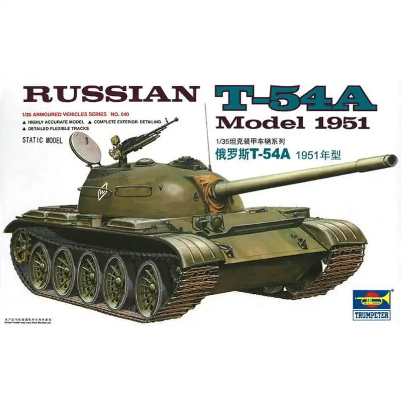 Maquette char Char russe T-54A (1951) - Trumpeter Petit Prix
