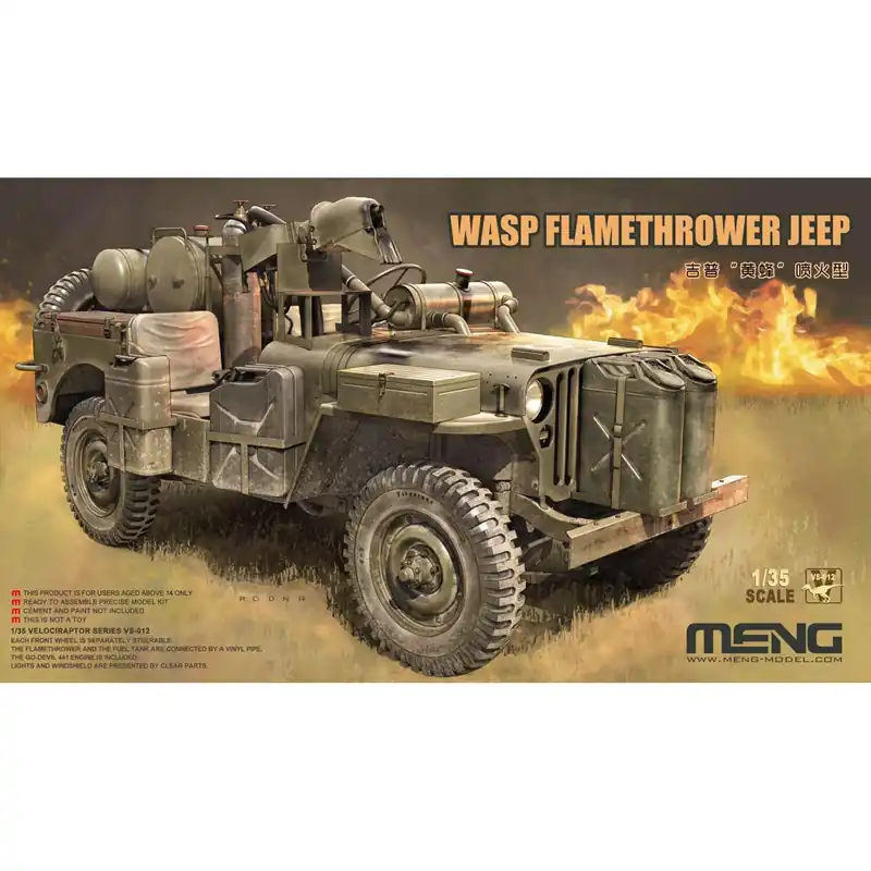 Remise Maquette véhicule militaire Jeep WASP Flamethrower - Meng