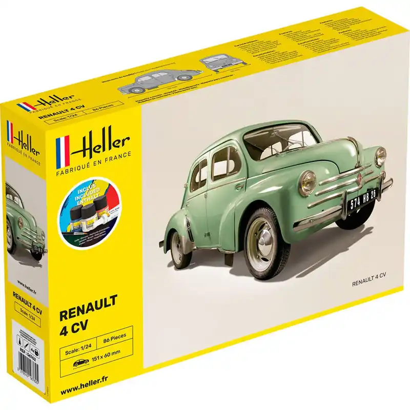 Maquette voiture Kit Renault 4 CV - Heller Dernière Chance