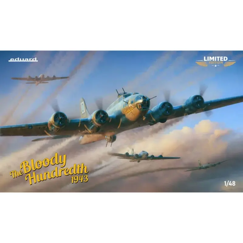 Seulement Aujourd'hui Maquette The Bloody Hundredth 1943 B-17F Flying Fortress - 1/48