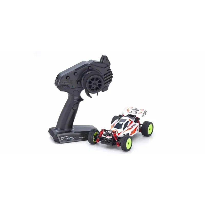 Mini-voiture RC Kyosho Mini-Z MB010 Readyset 4WD Turbo Optima Mid Special White Top Vente
