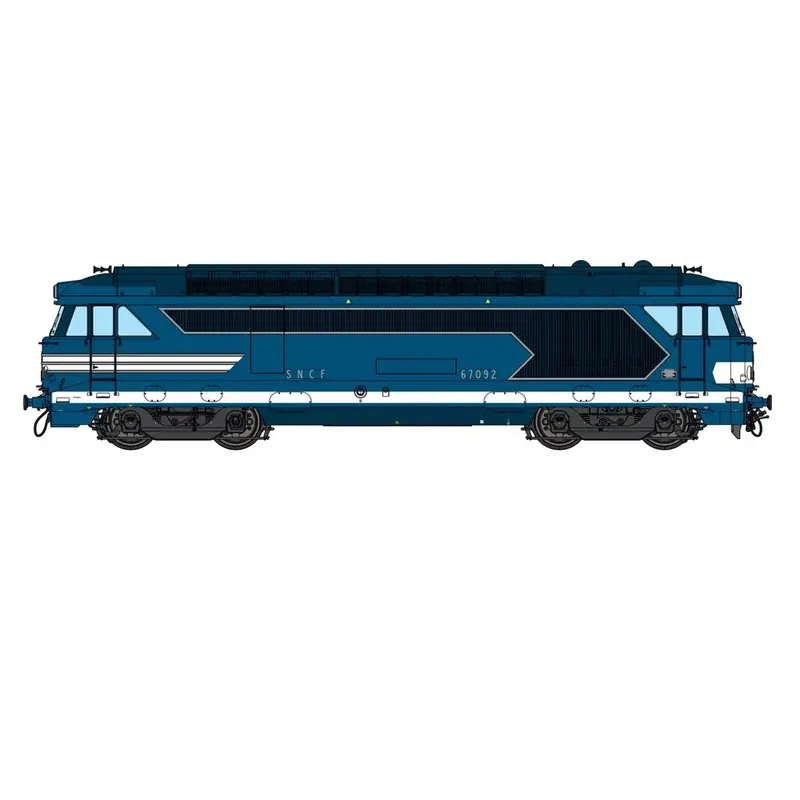 Locomotive diesel BB 67092 - Chrezo 670-01 - 0 1/43 - SNCF - Analogique - EP. III - IV Dernier Modèle