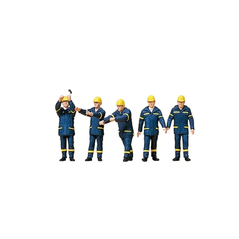 Dernière Chance Lot de 5 Ouvriers Service THW - Preiser 10432 - HO 1/87
