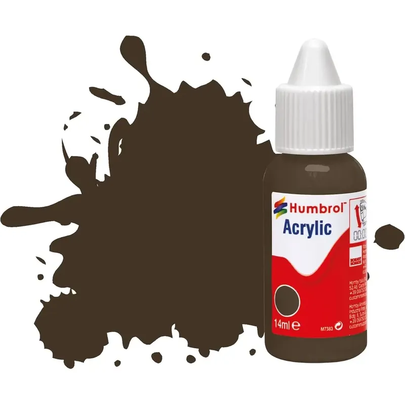 Bon Plan Peinture acrylique n°10 - couleur marron BRILLANT HUMBROL DB0010 - 14 mL