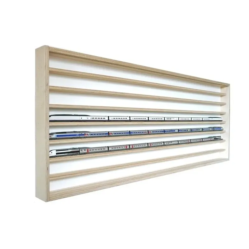Vitrine murale 10 niveaux - BOIS MODELISME 702002 - N 1/160 Must-Have