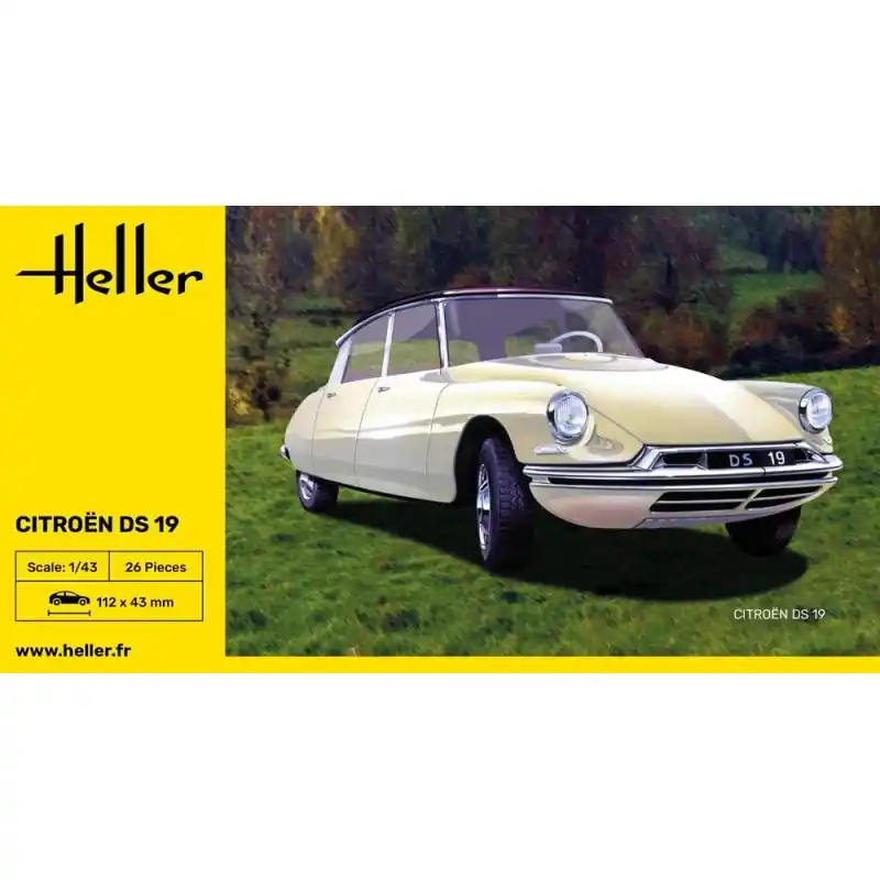HELLER 80162 MAQUETTE VOITURE CITROEN DS 19 1/43 Retour Gratuit