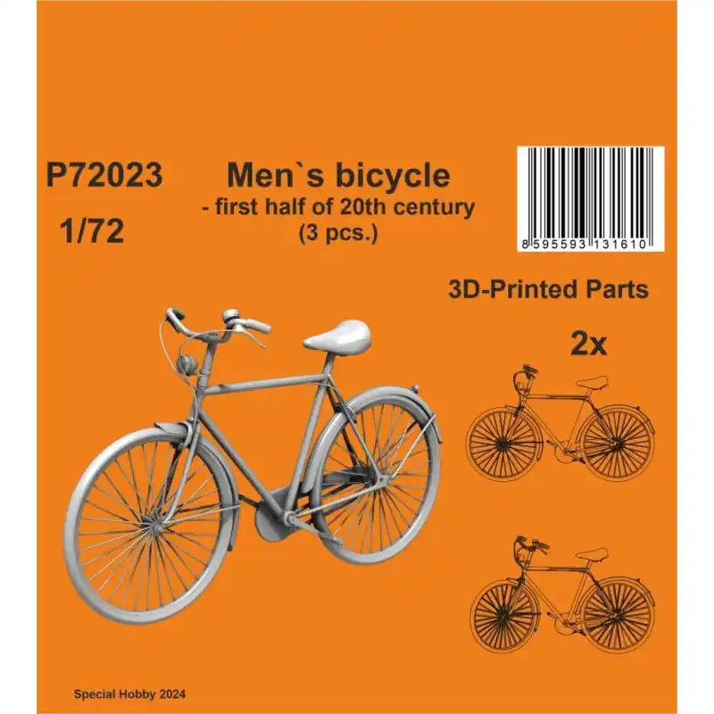 CMK 129-P72023 VÉLO POUR HOMMES - PREMIÈRE MOITIÉ DU 20ÈME SIÈCLE (3 PCS.) / 3D PRINTED Affaire À Saisir