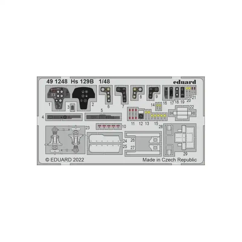 Petit Prix EDUARD 491248 HS 129B (HOBBY 2000/HASEGAWA) 1/48
