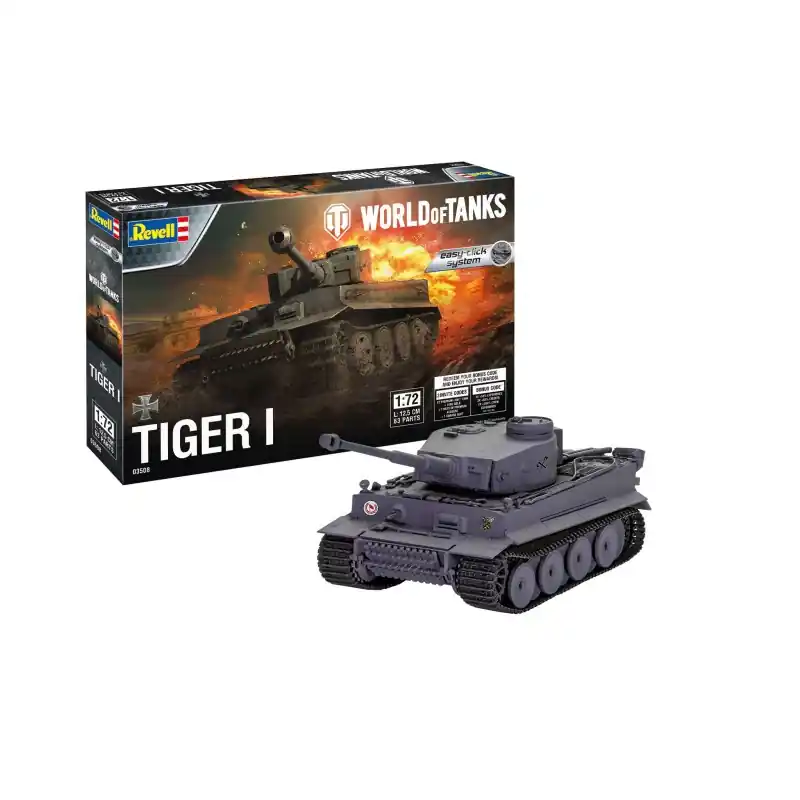 Bon Marché REVELL 03508 TIGER I "WORLD OF TANKS" EASY-CLICK-SYSTEM MAQUETTE REVELL À ENCLIQUETER 1/72