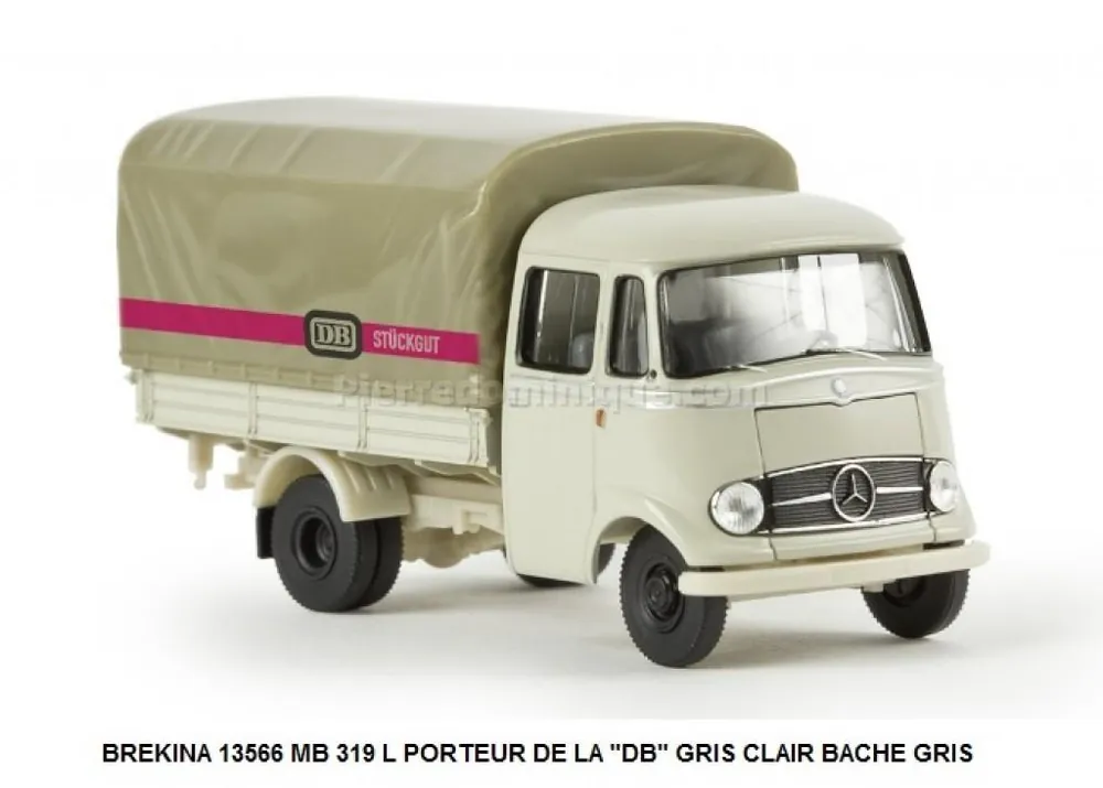 *SOLDES* - MERCEDES BENZ MB 319 L PORTEUR DE LA DB GRIS CLAIR BACHE GRIS Acheter Direct