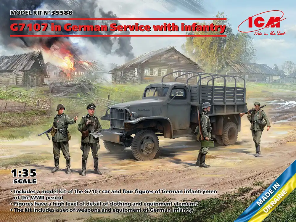 Meilleure Vente ICM 35588 G7107 In German Service With Infantry