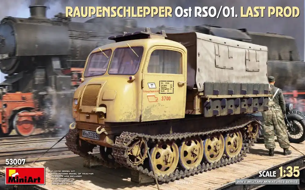 NEW! MiniArt 53007 Raupenschlepper Ost RSO/01 - Last Production Quantité Limitée