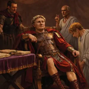 NEW! Linear-A 018S Gnaeus Pompeius Magnus with General Staff - The Battle of Pharsalus (5 Figures) Paiement Sécurisé