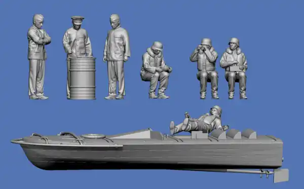 Vente Directe NEW! Germania-Figuren 48-WW2-1404 WW2 Marine Driver For Explosive Boat Linse
