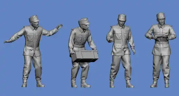 NEW! Germania-Figuren 35-WW1-0015a WW1 KUK Artillerymen For Gun A Nouveauté