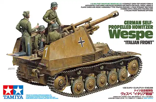 Tamiya 35358 German Self-Propelled Howitzer Wespe "Italian Front" Super Prix