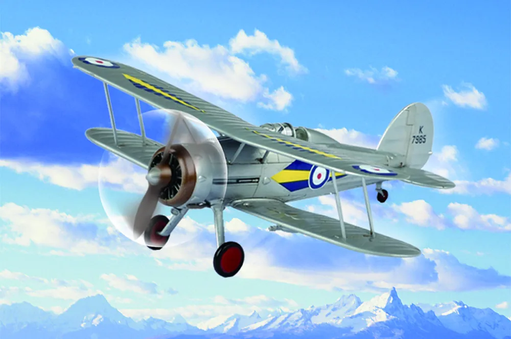 Hobby Boss 80289 RAF Gloster Gladiator (Easy Assembly Authentic Kit) Super Prix