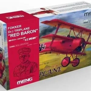 Meng Model QS002S Fokker Dr.I Triplane "Red Baron" incl. 1 10 bust of Manfred von Richthofen / Limité Edition 1000 pieces Produit De Marque