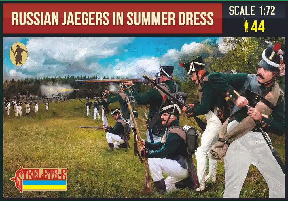 Petit Prix Strelets-R M28872 Russian Jaegers in Summer Dress - Napoleonic Wars (44 figures)