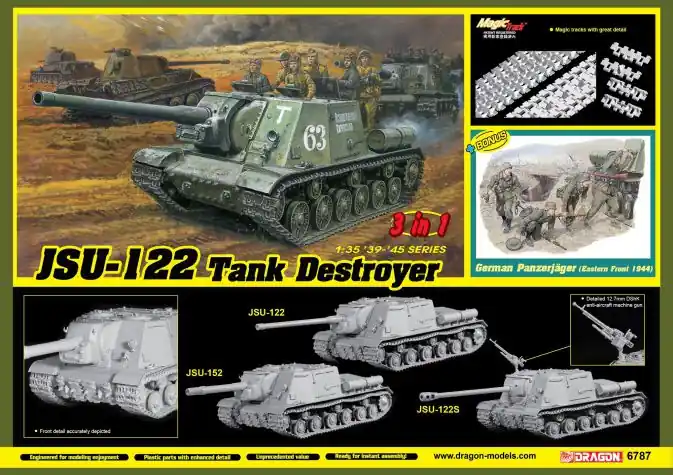 Paiement Sécurisé Dragon 6787 JSU-122 vs Panzerjäger (3 in 1) JSU-122, JSU-122S or JSU-152