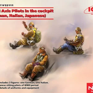 ICM 32111 WWII Axis Pilots in the cockpit (German, Italian, Japanese) (100% new molds) Prix Cassé