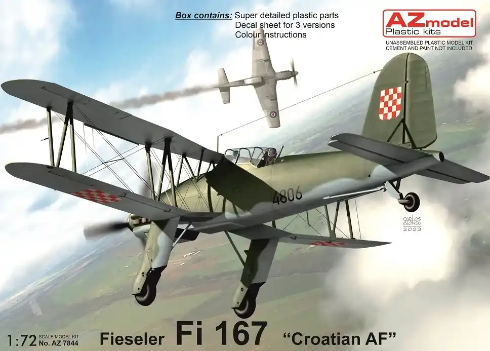 Meilleure Vente AZ-Model 7844 Fieseler Fi 167 "Croatian AF"