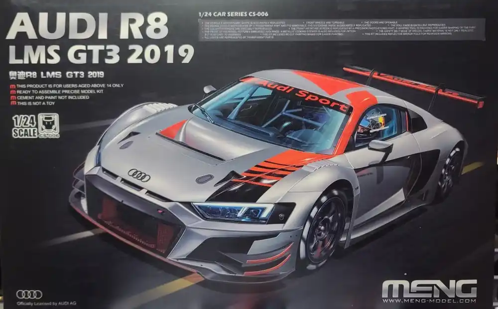 Meng Model CS006 Audi R8 LMS GT3 (2019) Top Vente