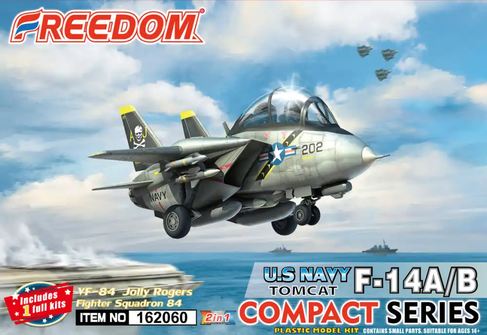 Freedom Model Kits 162060 Grumman F-14 A/B Tomcat - VF-84 Jolly Rogers (Compact Series) Offre Spéciale