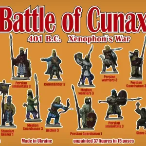 Soldes Linear-A 015 Battle of Cunaxa 401 B.C. Xenophons War Set 1 - Persian Infantry (37 figures in 15 poses)