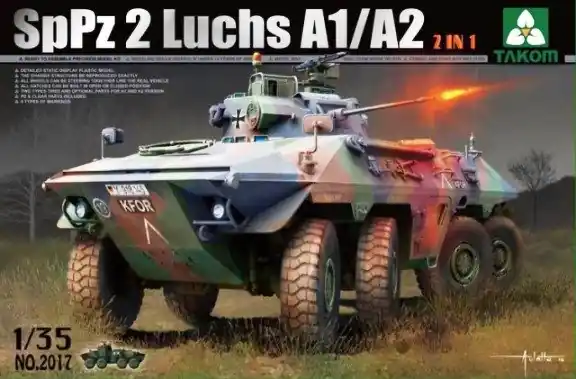 Prix Cassé Takom 2017 Bundeswehr SpPz 2 Luchs A1/A2 2 in 1
