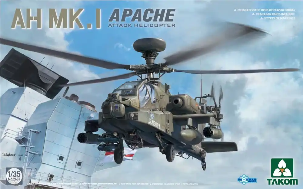 Offre Du Jour Takom 2604 AH Mk.I Apache Attack Helicopter