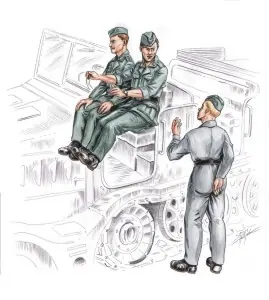 Bon Plan CMK F72155 German driver and personel for.Sd.Kfz.