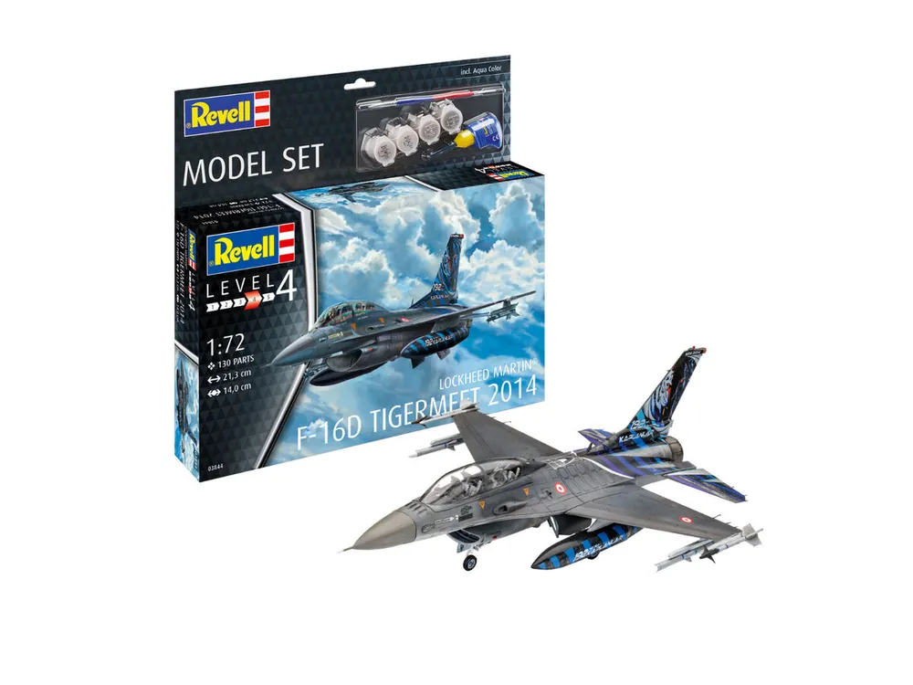 Revell 63844 Lockheed Martin F-16D Tigermeet 2014 Model Set Nouvel Arrivage