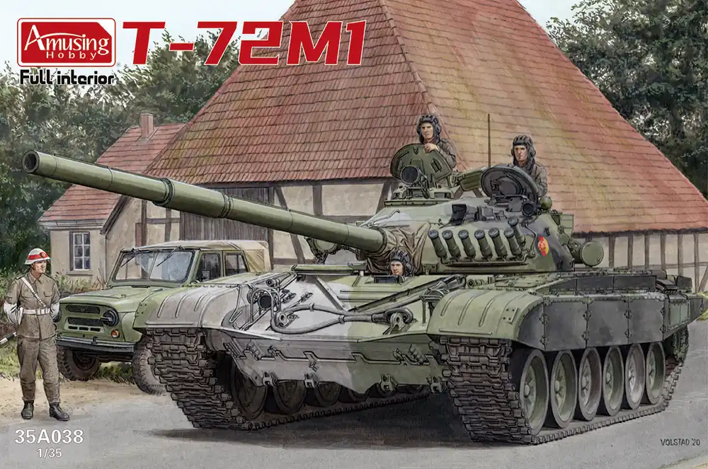 Top Vente Amusing Hobby 35A038 T-72M1 with Full Interior