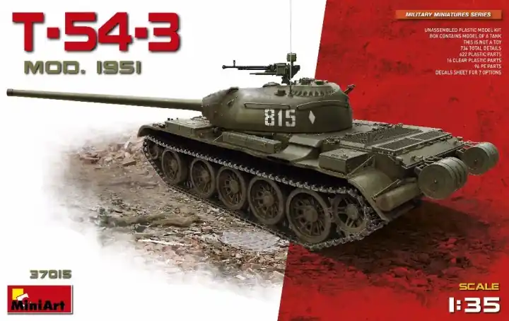 MiniArt 37015 T-54-3 Mod. 1951 Expédition Rapide