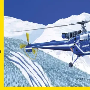 Bon Plan Heller 56286 SA 316B Alouette III Gendarmerie - Starter Set