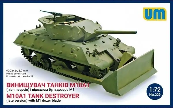 Unimodels 229 M10A1 w/M1 Dozer blade Solde