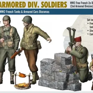 Mirage-Hobby 720013 French 2nd Armored Division Soldiers Super Prix