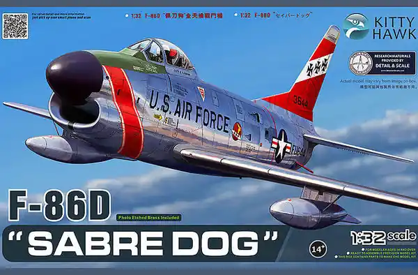 Kittyhawk 32007 F-86D "Sabre Dog" Commander Vite