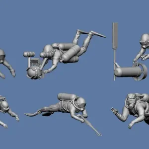 Authentique Germania-Figuren 72-CIV-0003 Diver I