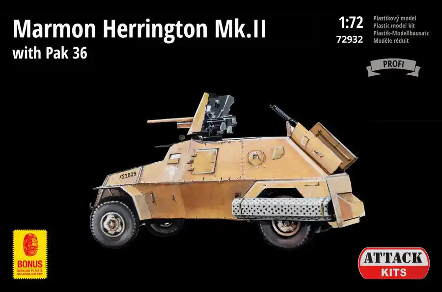 Solde Attack 72932 Marmon Herrington Mk.II With Pak 36