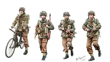 Offre Spéciale Bronco CB35177 WWII British Paratroops In Action Set A