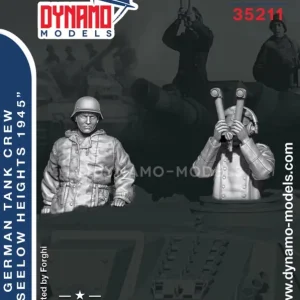 Haute Qualité Dynamo-Models 35211 German Tank Crew - Seelowe Heights 1945 Set (2 Figures / 3D-Printed)