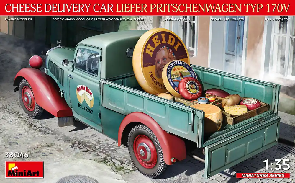 MiniArt 38046 Cheese Delivery Car Liefer Pritschenwagen Typ 170V Produit De Marque