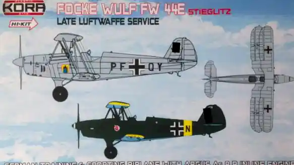 Produit De Marque Kora Models KPK7274 Focke Wulf Fw 44E Late Luftwaffe service