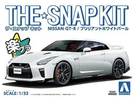 Aoshima 05639 Nissan GT-R (White) - SNAP KIT Prix Choc