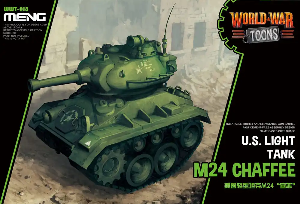 Top Vente Meng Model WWT018 US Light Tank M24 Chaffee